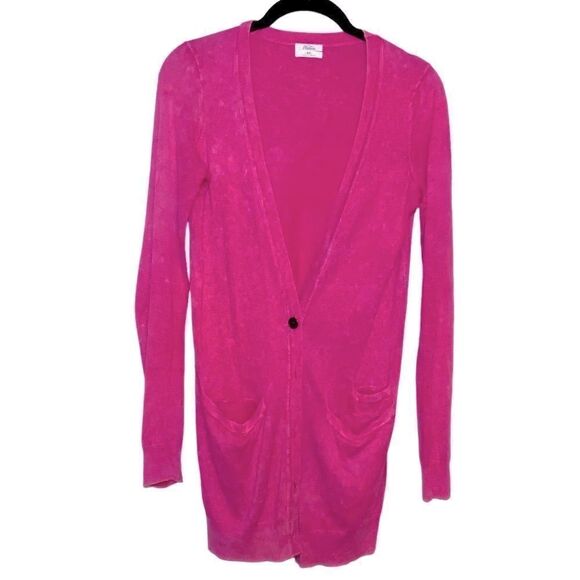 💎 Wallace Hot Pink Cardigan XS - Picture 1 of 5
